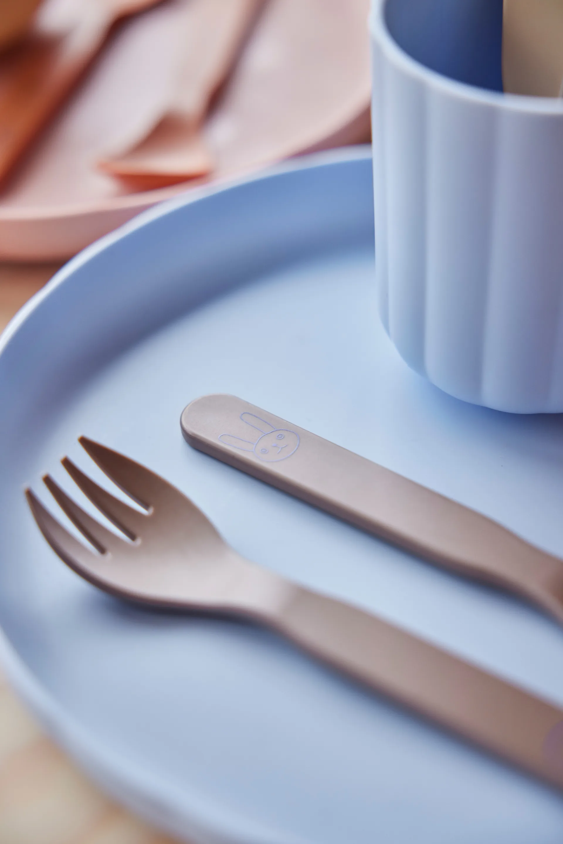 Pullo 盘子 & 碗 2件, Caramel-ice 蓝色 OYOY