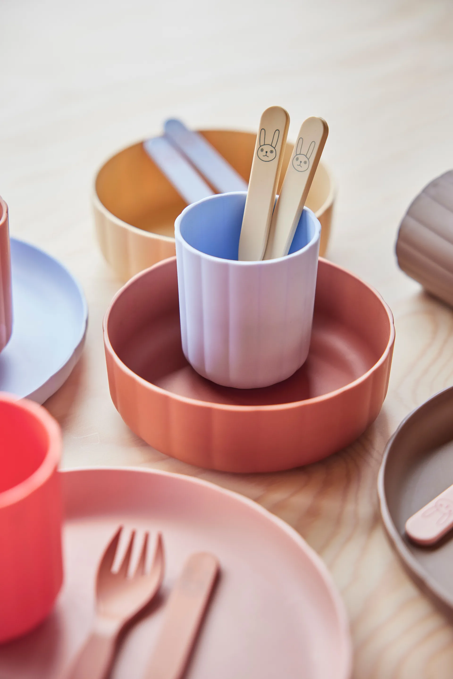 Pullo 儿童餐具 套装, Caramel OYOY