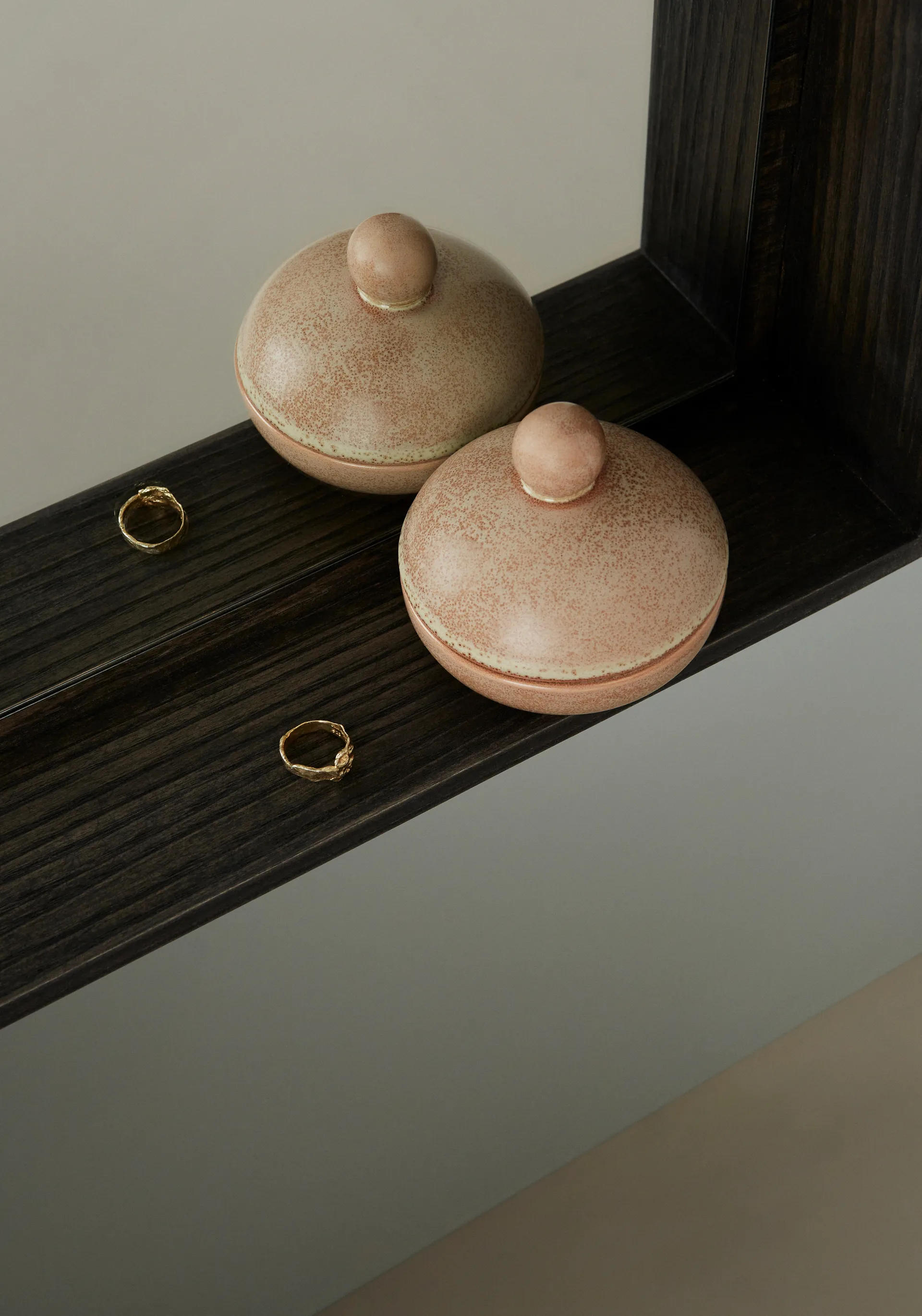 Saga Bonbonniere 带盖低口碗 Ø8 cm, Camel OYOY