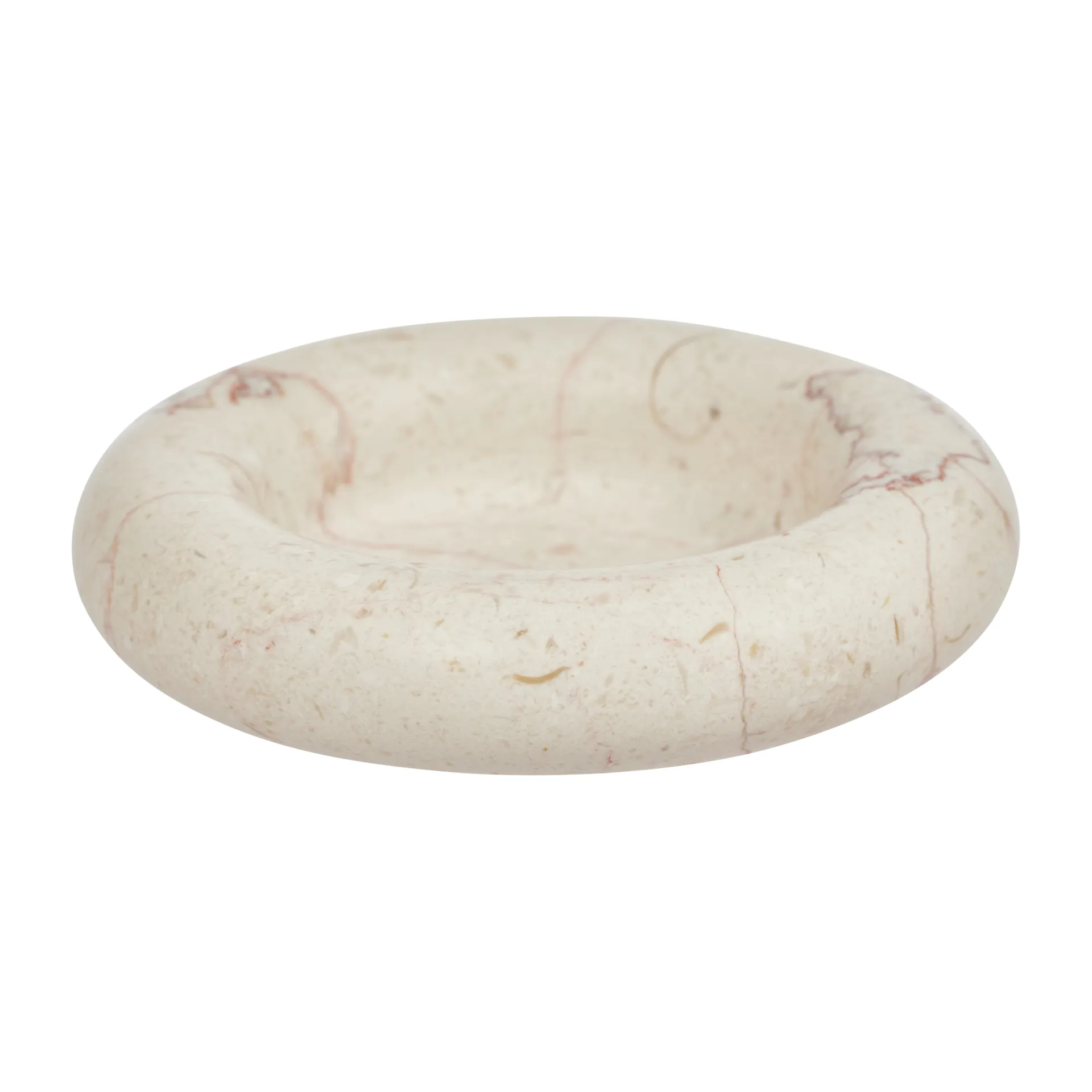 Savi marble plate large Ø13,8 cm, off 白色 OYOY