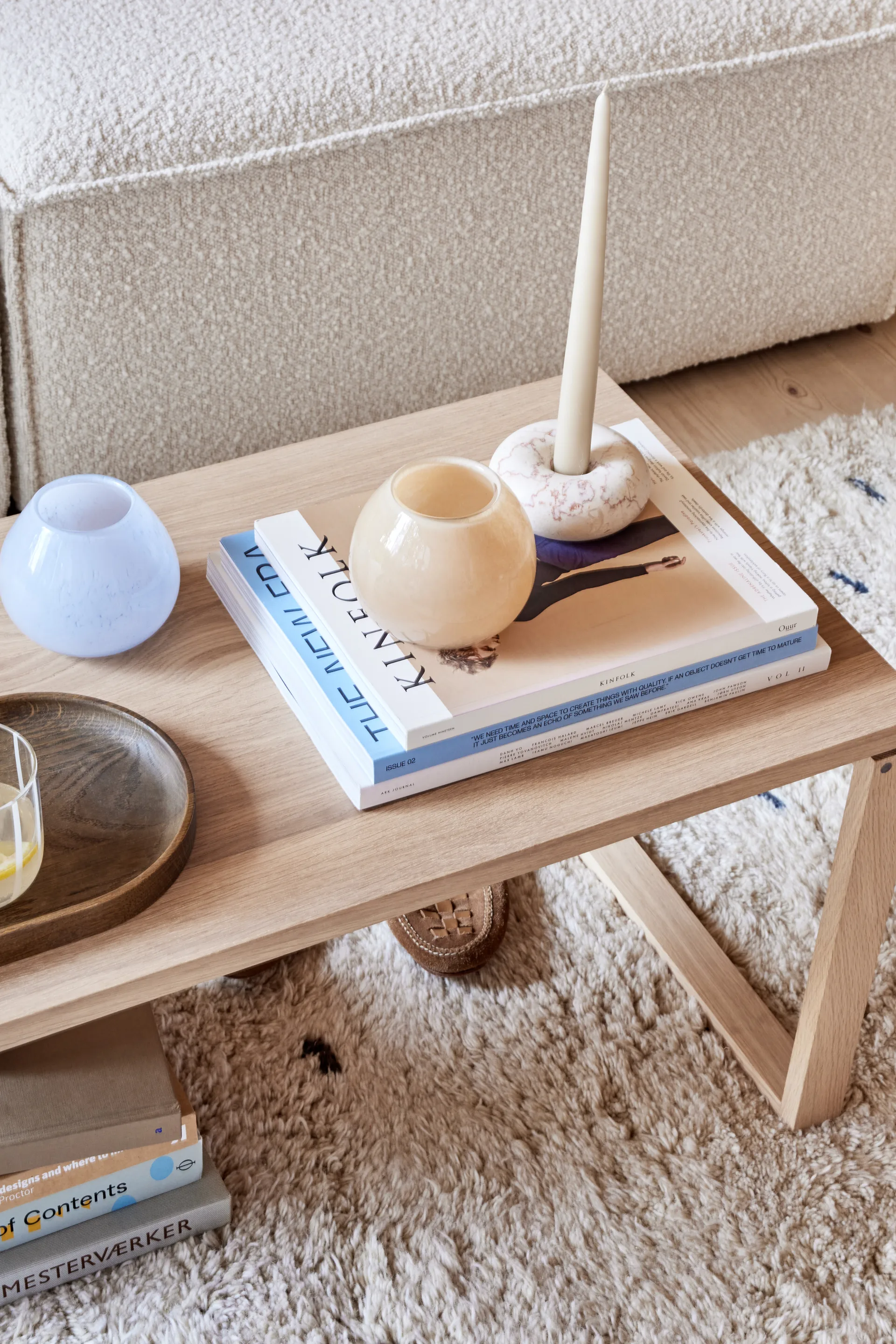 Savi marble 烛台 small 4 cm, off 白色 OYOY