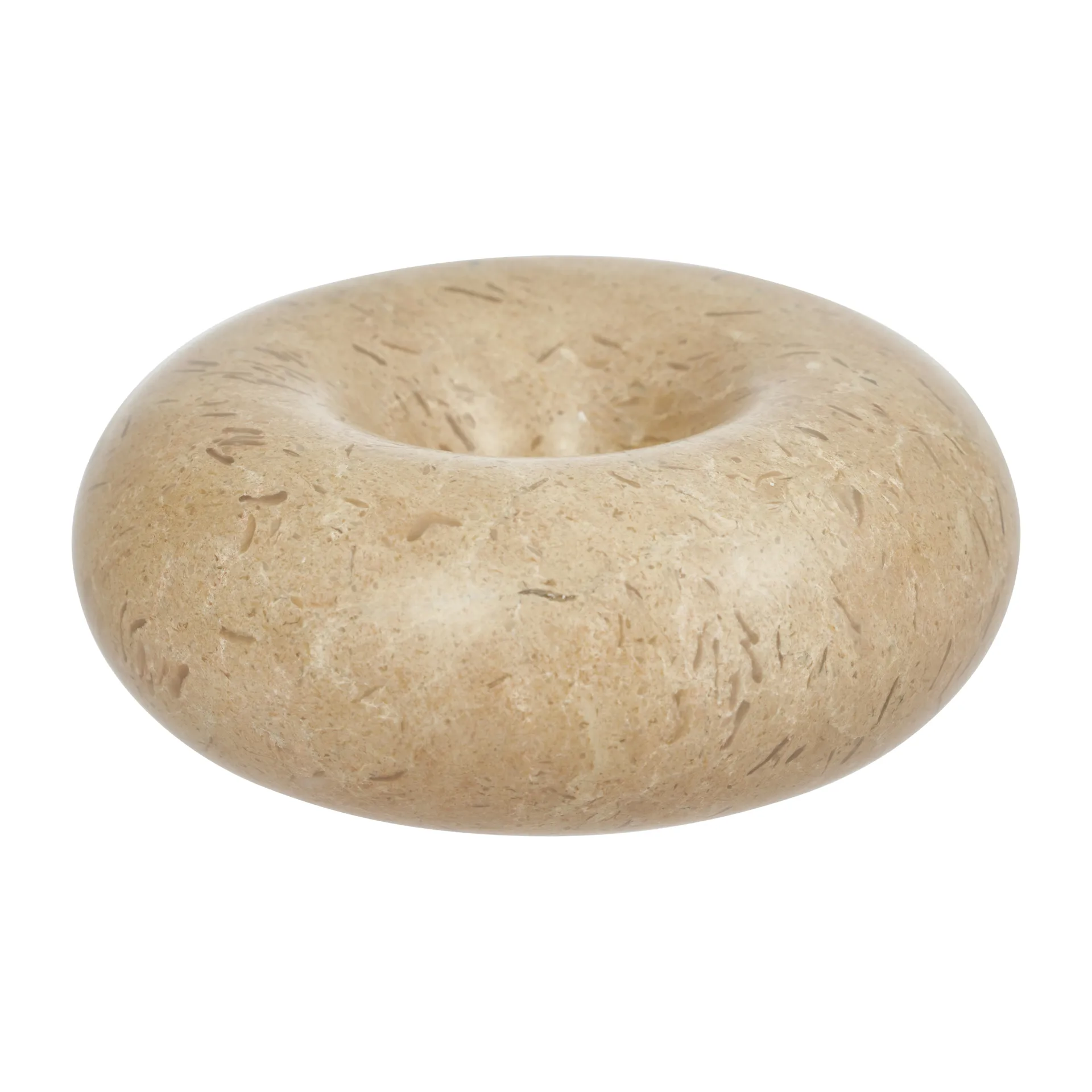 Savi marble 烛台 small 4 cm, 米色 OYOY
