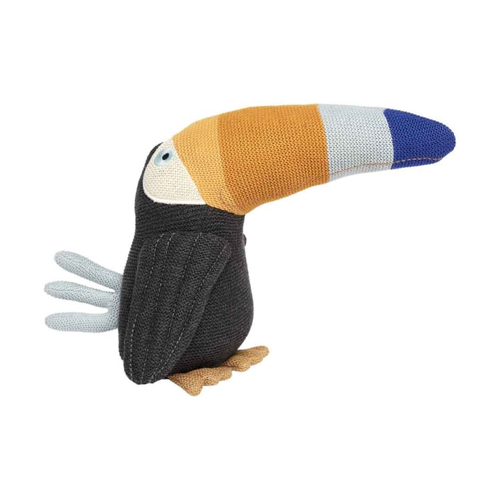 Toby Toucan plush toy - Anthracite-blue - OYOY