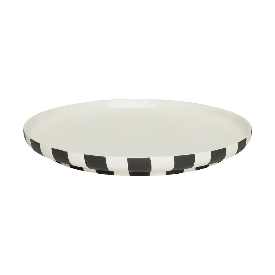 Toppu 餐盘 Ø26.5cm, 黑色_白色 OYOY