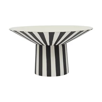 Toppu centerpiece high Ø30x17 cm - 白色-黑色 - OYOY