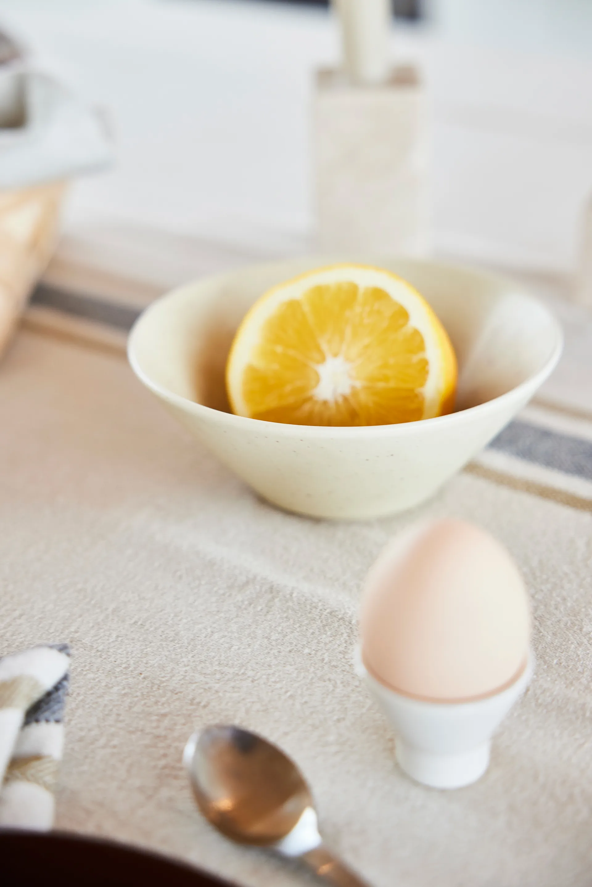 Yuka 蛋杯 两件套装, 米白色 OYOY