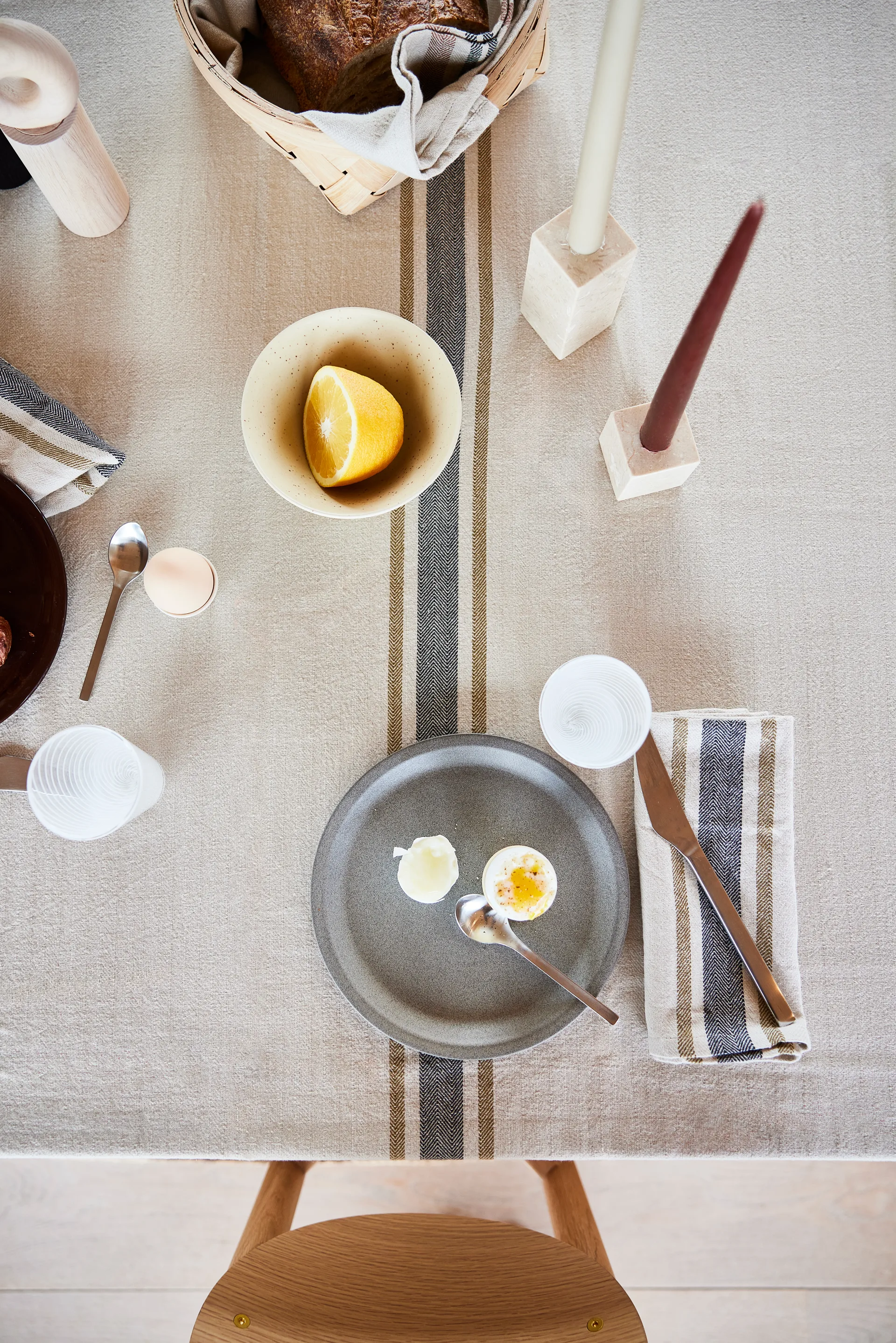 Yuka 蛋杯 两件套装, 米白色 OYOY