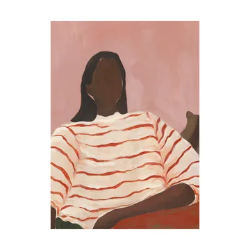 红色条纹海报 - 30x40cm - Paper Collective