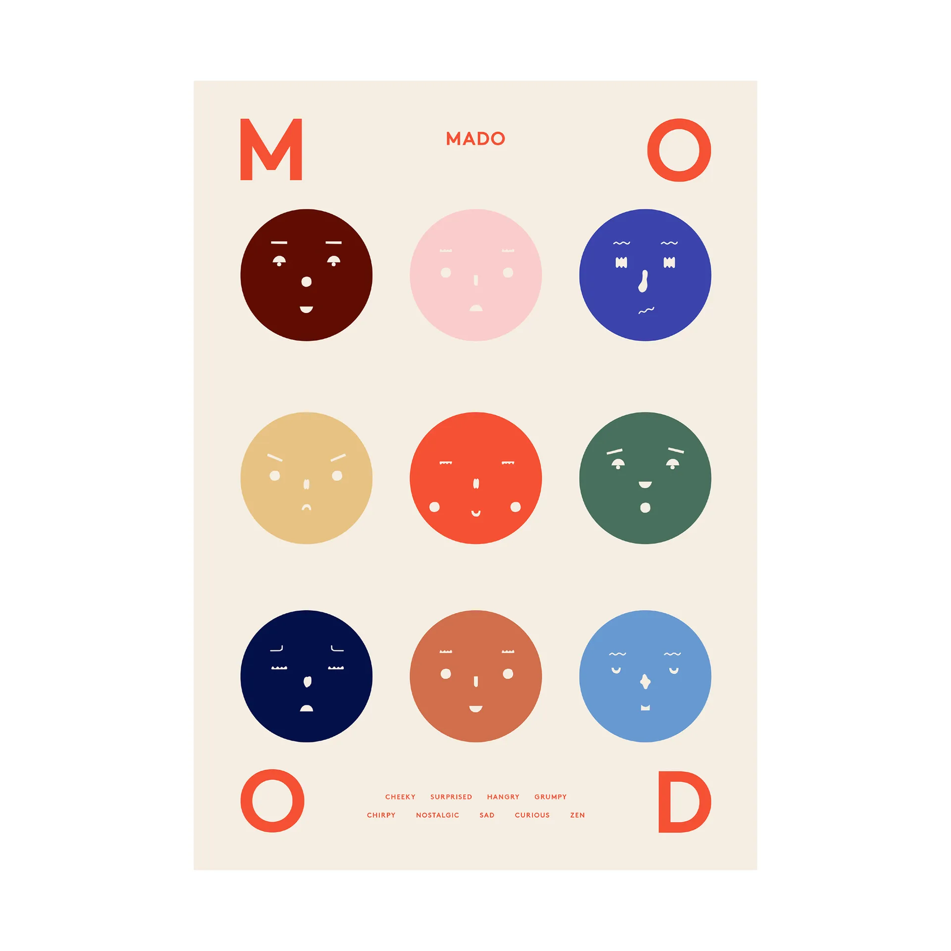 9 Moods 海报, 50x70cm Paper Collective