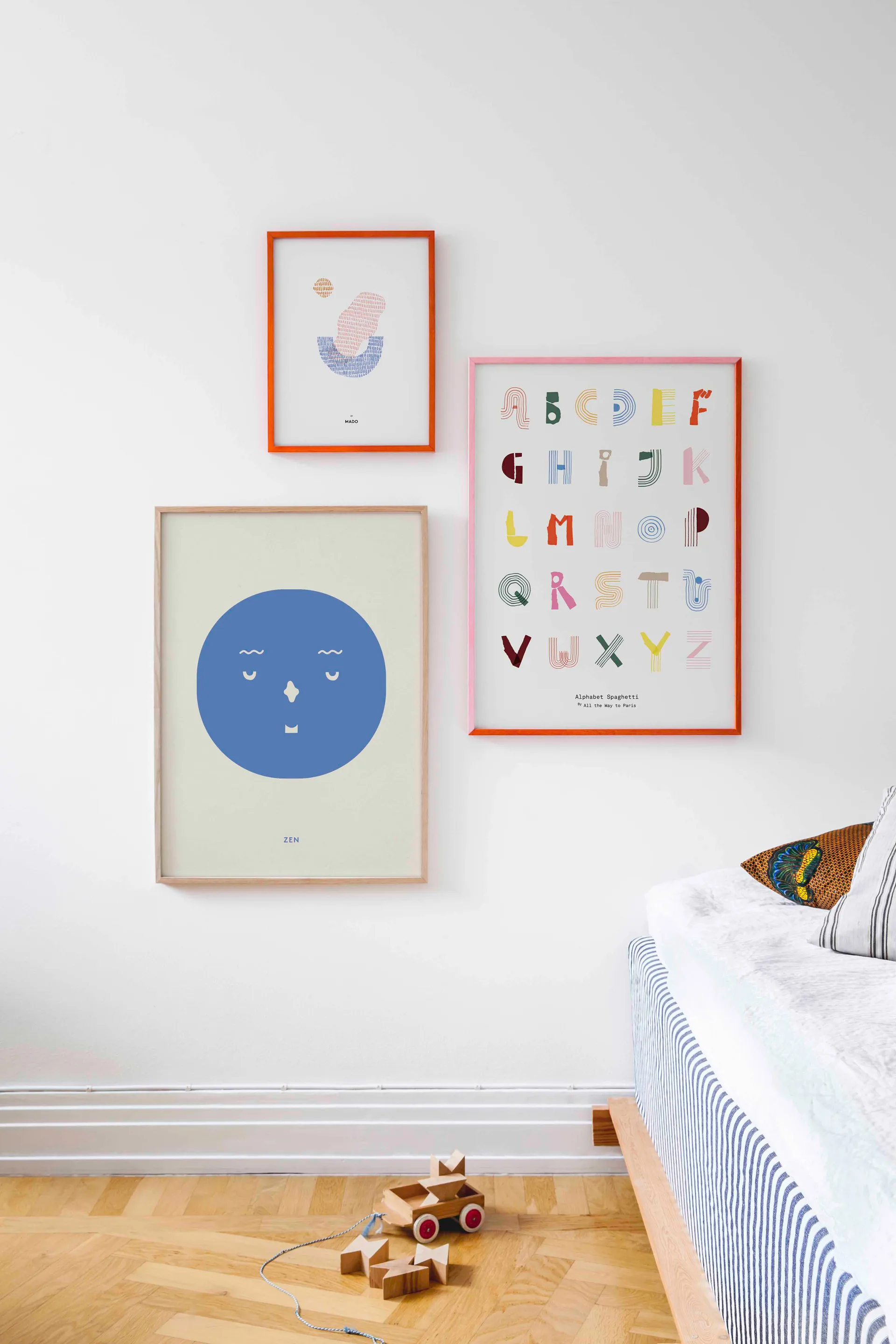Alphabet Spaghetti ENG Multi-colour 海报, 50x70cm Paper Collective