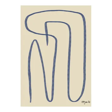 Different Ways 海报 blue - 30x40 cm - Paper Collective