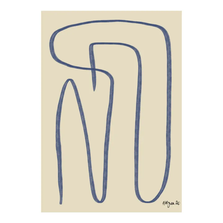 Different Ways 海报 blue - 50x70cm - Paper Collective