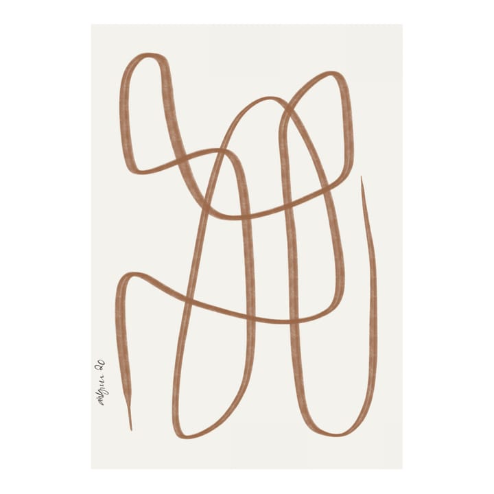 Different Ways 海报 brown - 30x40 cm - Paper Collective