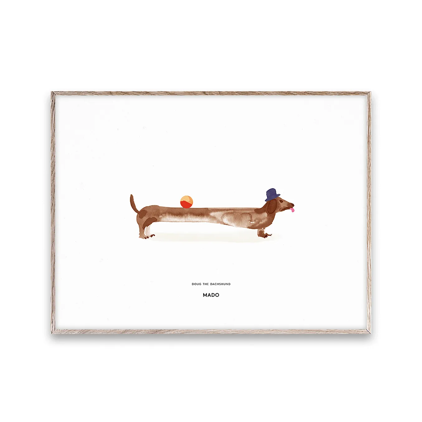Doug the Dachshund 海报, 30x40cm Paper Collective