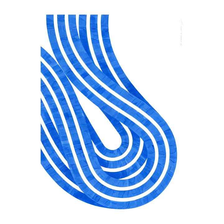 Entropy Blue 02 海报, 30x40 cm Paper Collective