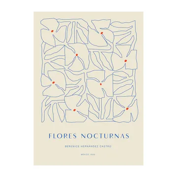 Flores Nocturnas 01 海报 - 30x40cm - Paper Collective
