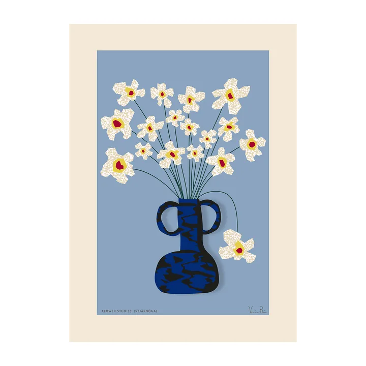 Flower Studies 04 (Stjärnöga) 海报 - 30x40cm - Paper Collective