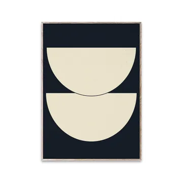 Half Circles I 海报 blue - 30x40 cm - Paper Collective