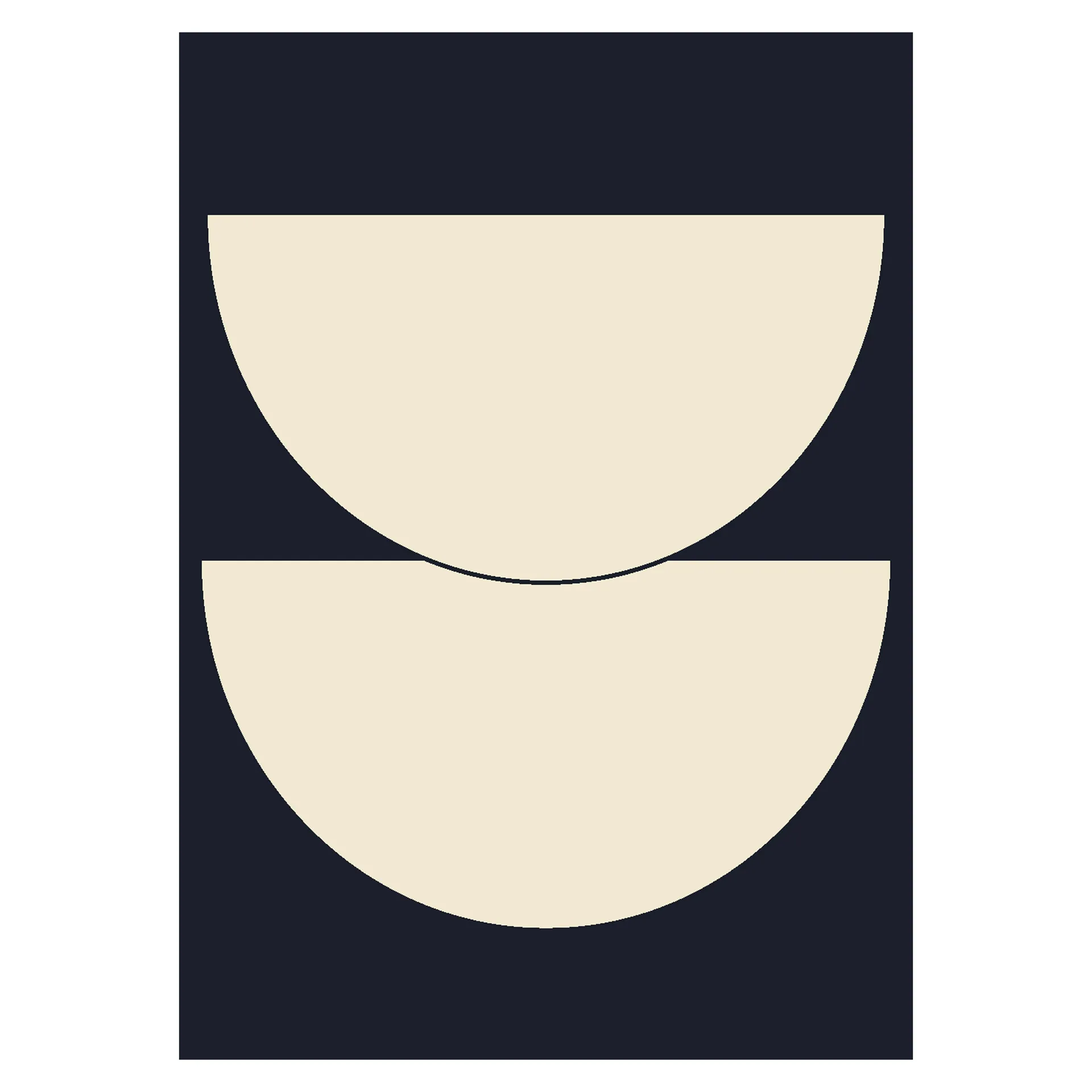 Half Circles I 海报 blue, 30x40 cm Paper Collective