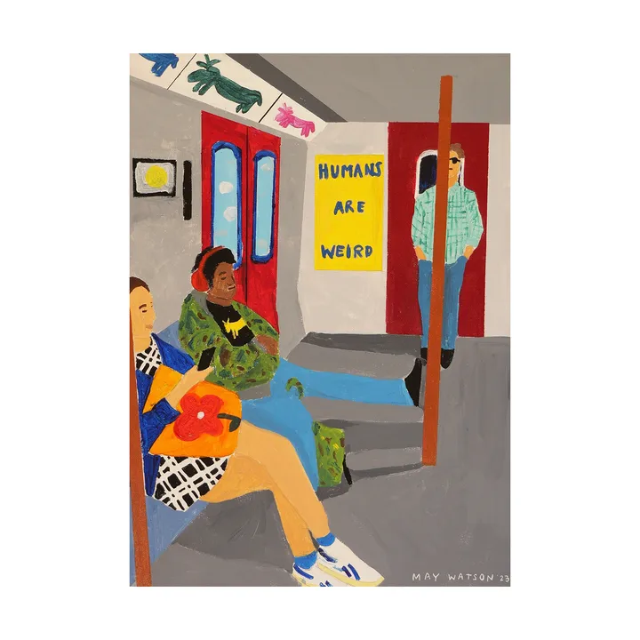 Humans Are Weird 海报 - 50x70cm - Paper Collective