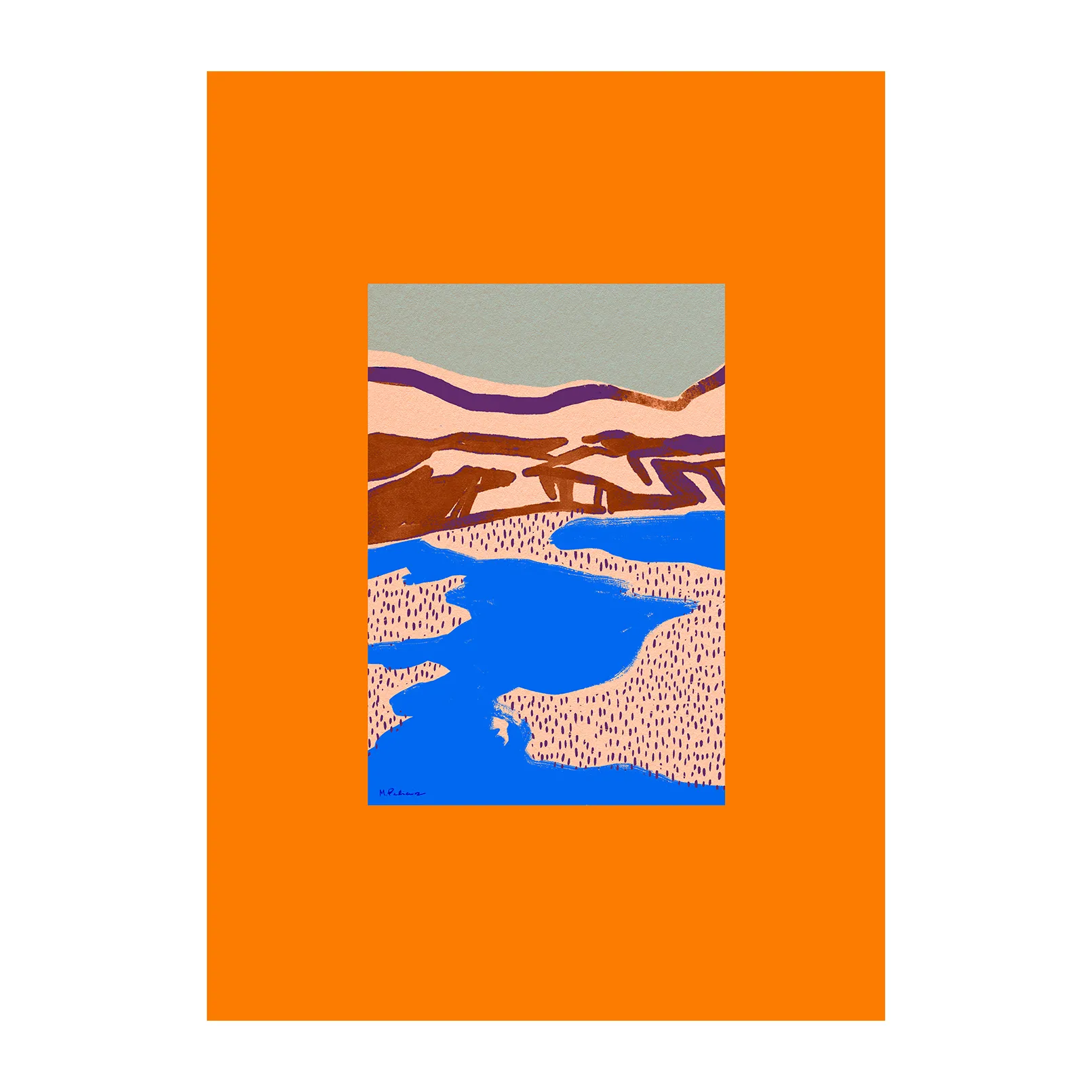 Orange Landscape 海报, 50x70cm Paper Collective