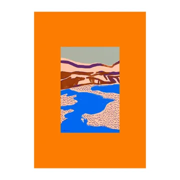 Orange Landscape 海报 - 50x70cm - Paper Collective