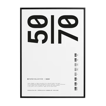 Paper Collective frame plexiglass-black - 50x70cm - Paper Collective