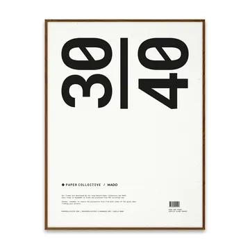 Paper Collective frame plexiglass-dark oak - 30x40cm - Paper Collective