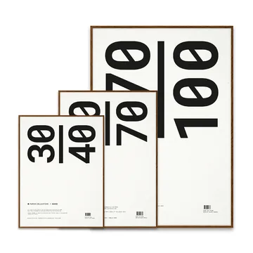 Paper Collective frame plexiglass-dark oak - 50x70cm - Paper Collective