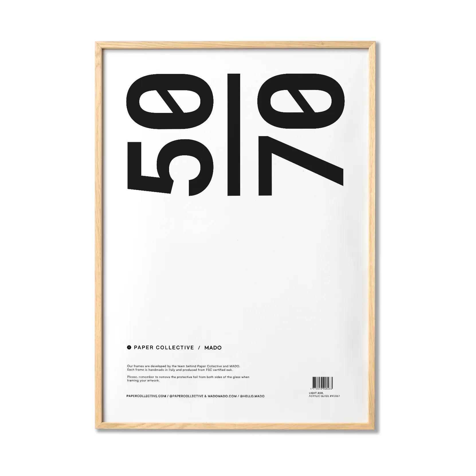 Paper Collective 框架 plexiglass-ash, 50x70 cm Paper Collective