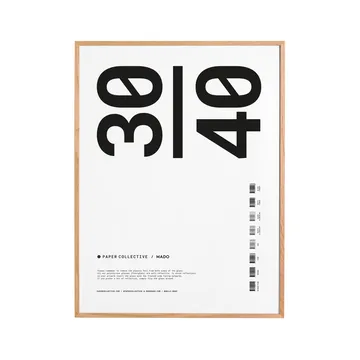 Paper Collective 框架 plexiglass-oak - 30x40cm - Paper Collective