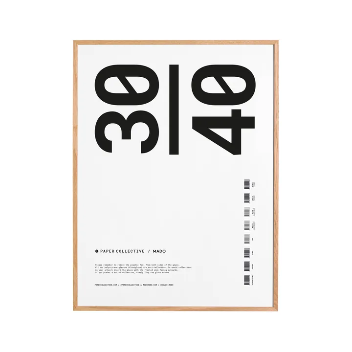 Paper Collective 框架 plexiglass-oak - 30x40cm - Paper Collective
