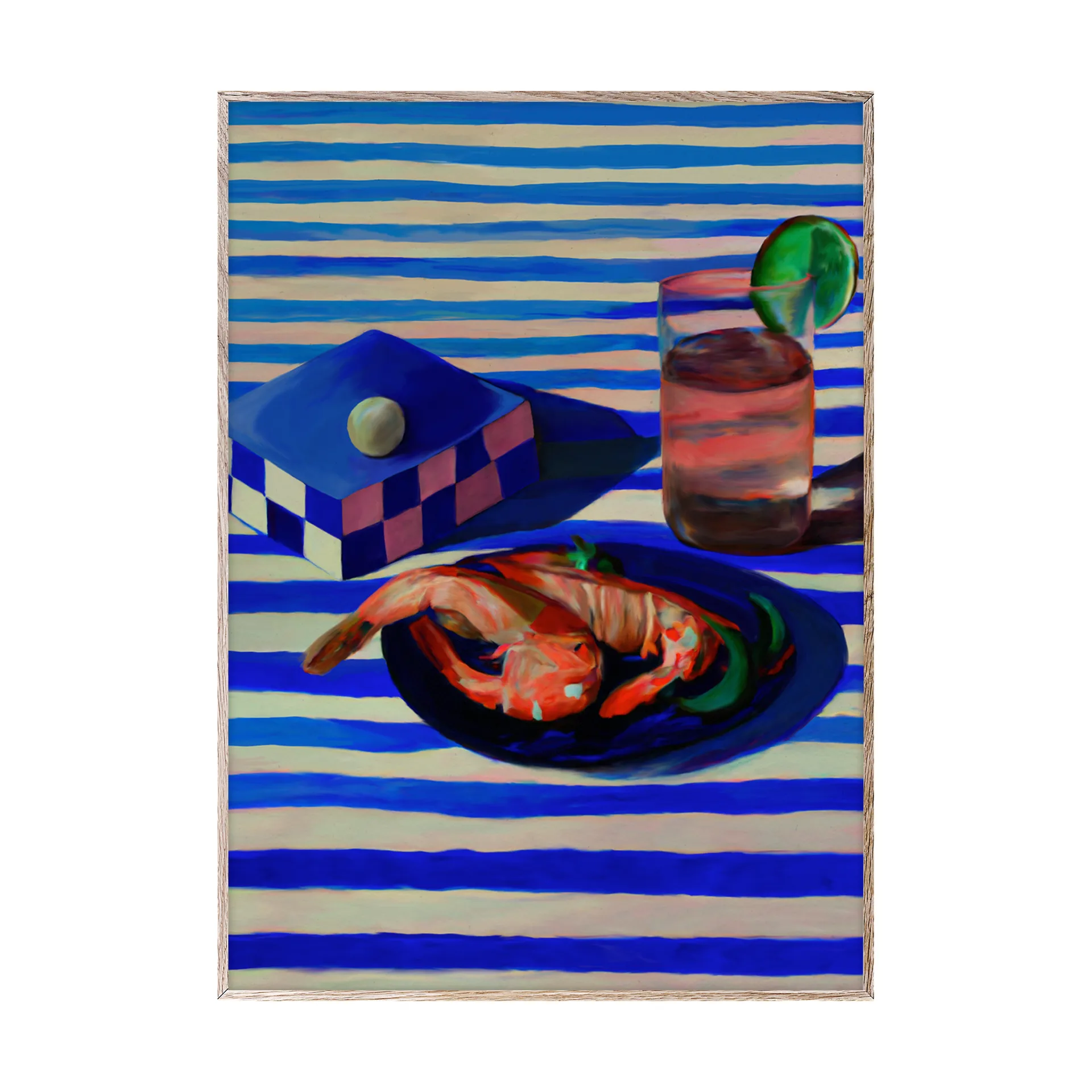Shrimp & Stripes 海报, 30x40 cm Paper Collective
