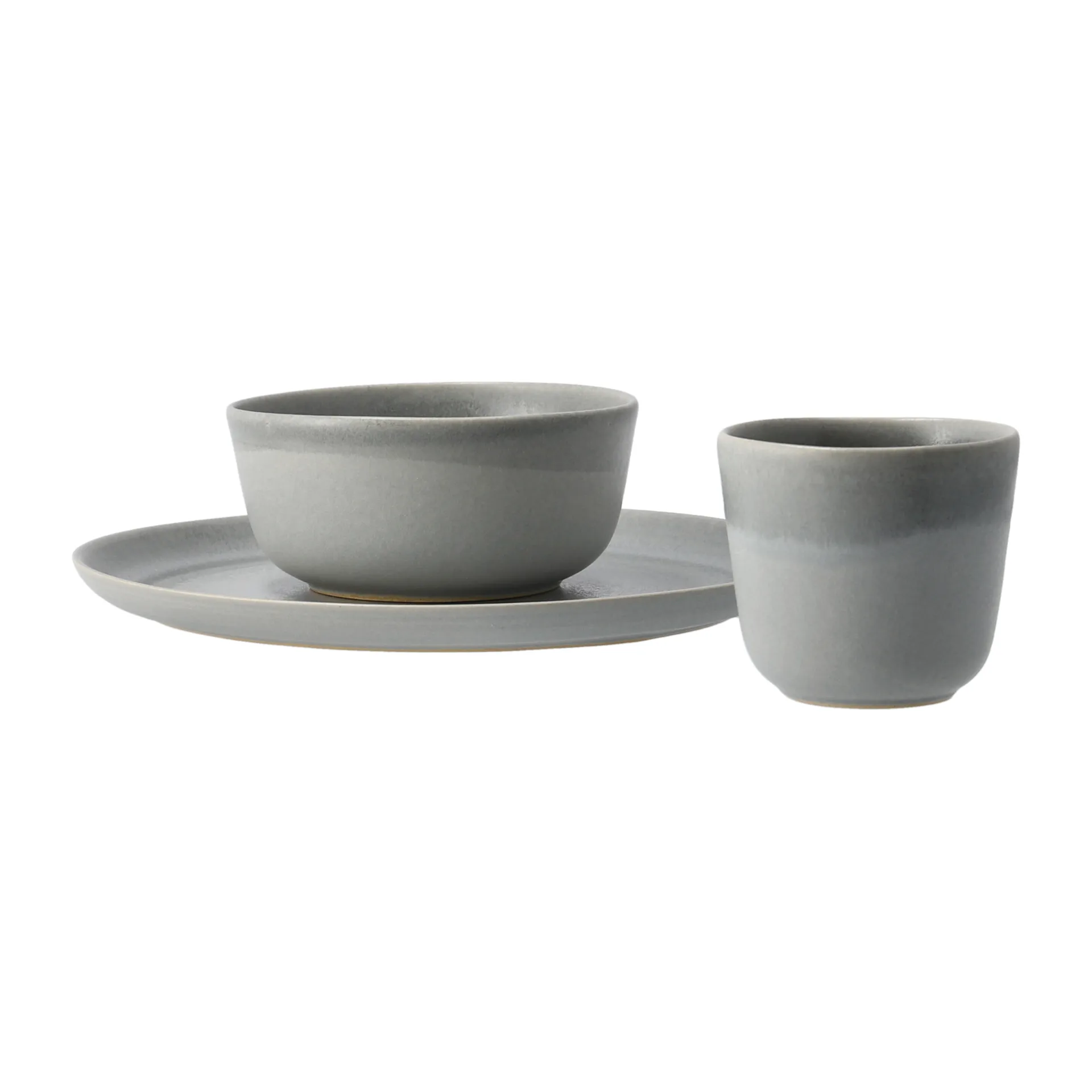Morgon grey breakfast set 3 pieces, 灰色 Paradisverkstaden
