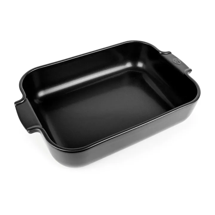 Appolia 陶瓷盘 29.5x36cm - 缎面黑色 - Peugeot