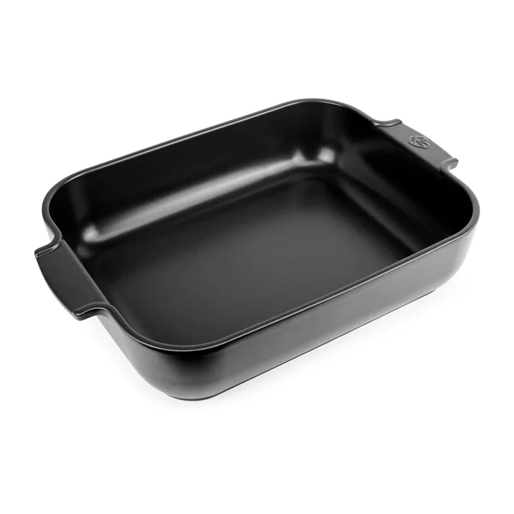 Appolia 陶瓷盘40x27cm - 缎面黑 - Peugeot