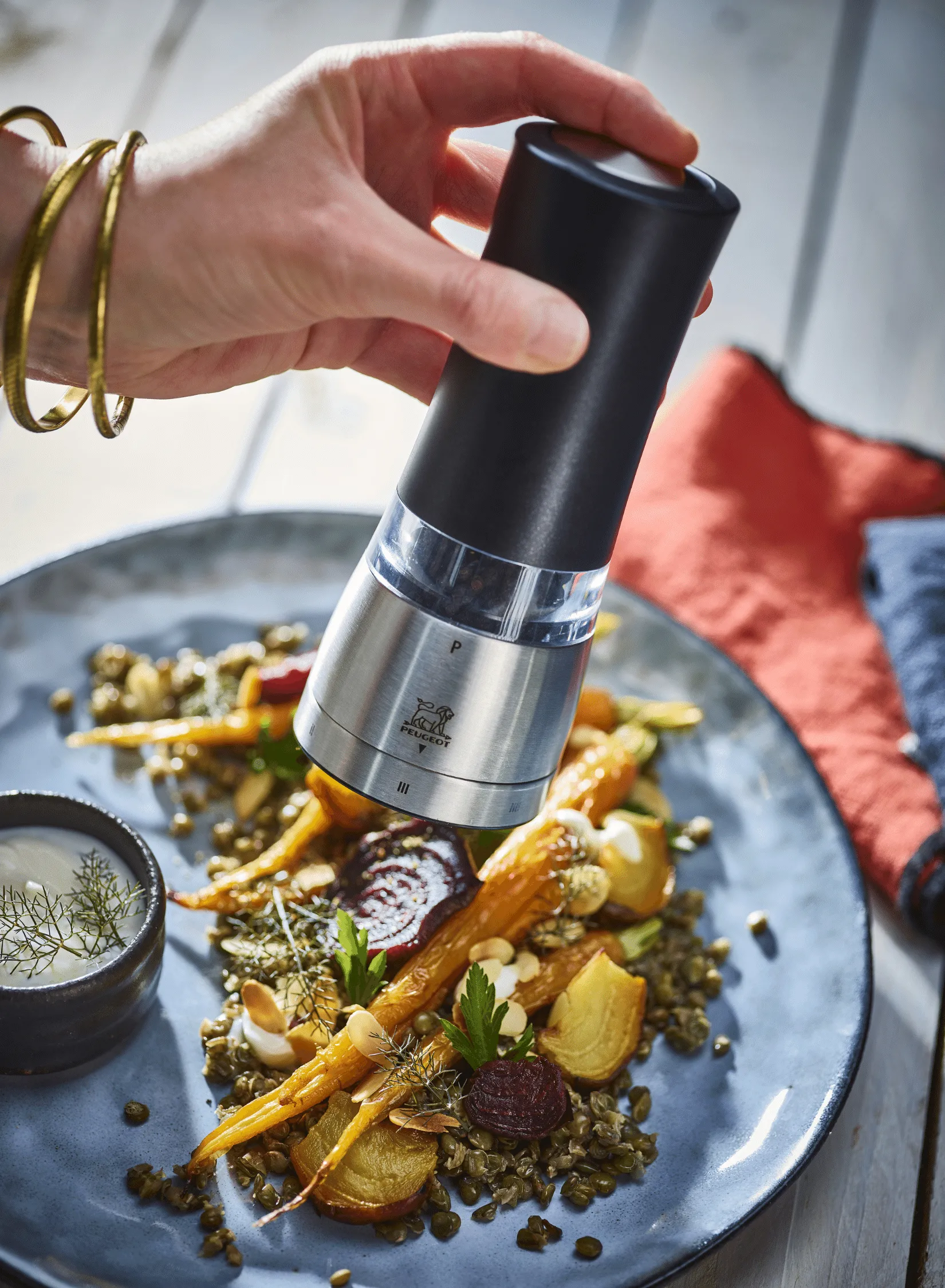 Daman Electric 胡椒研磨器 16 cm, 黑色 Peugeot