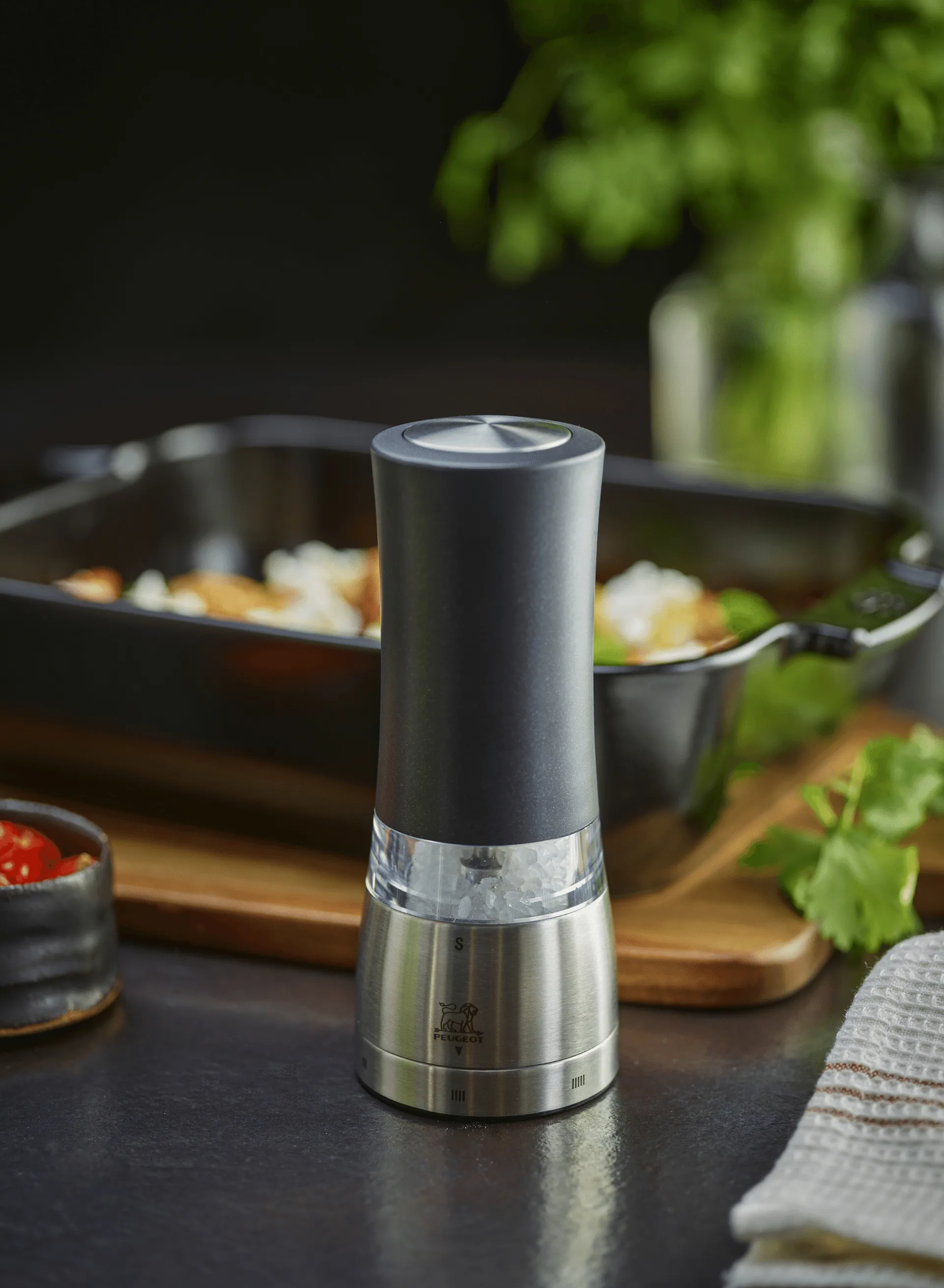 Daman Electric 盐研磨器 16 cm, 黑色 Peugeot