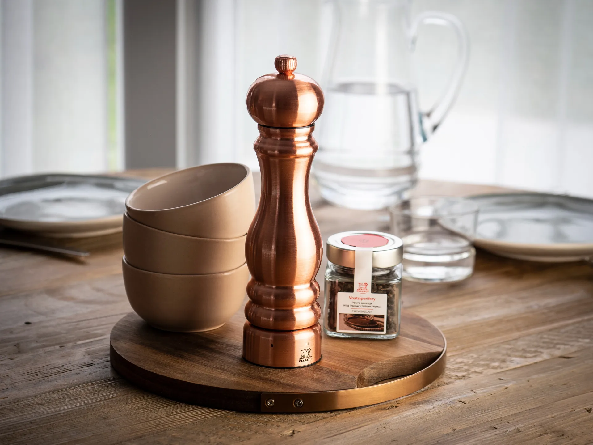 Paris Chef 胡椒研磨器 22cm, 镀铜 Peugeot