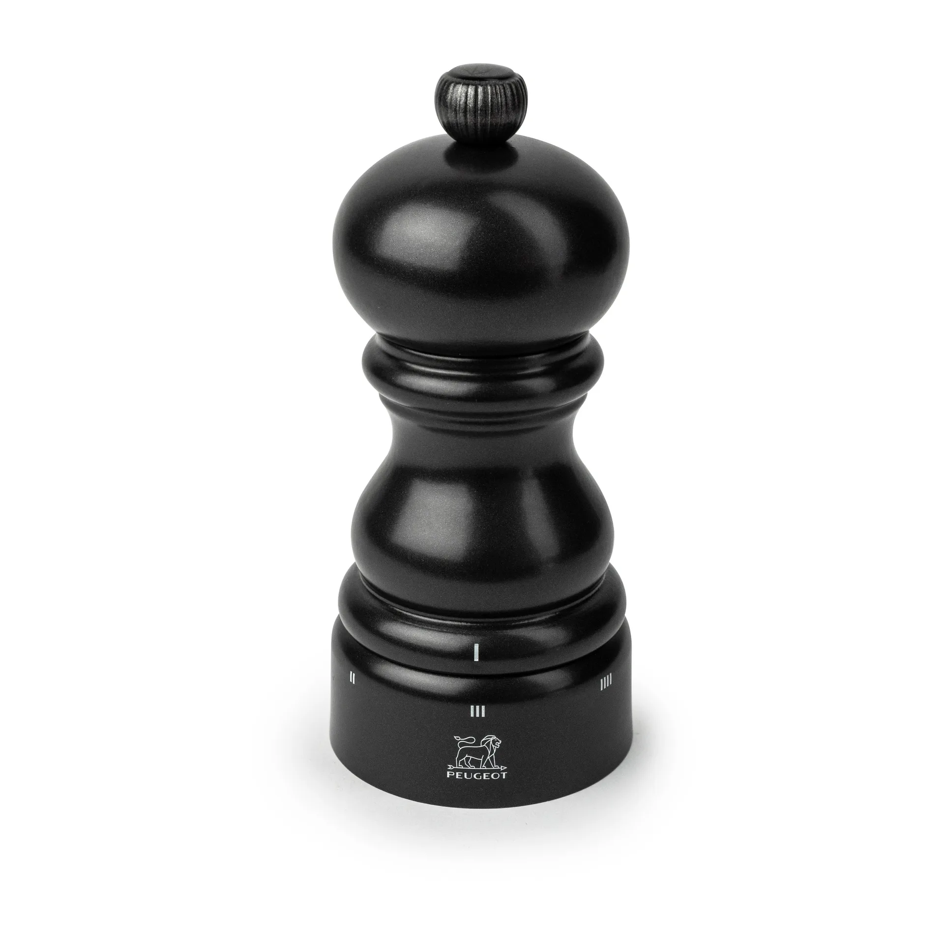 Paris u'Select 胡椒研磨器 12cm, 缎面黑色 Peugeot