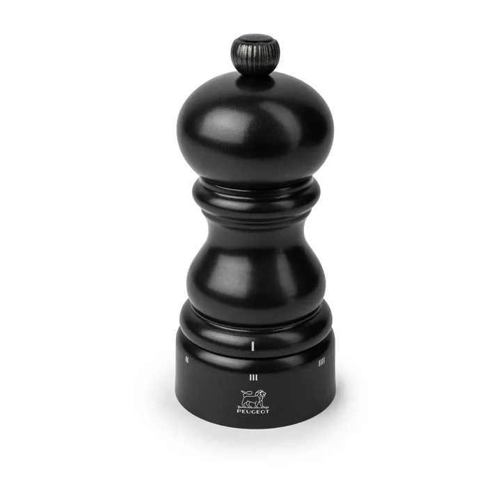 Paris u'Select 胡椒研磨器 12cm - 缎面黑色 - Peugeot