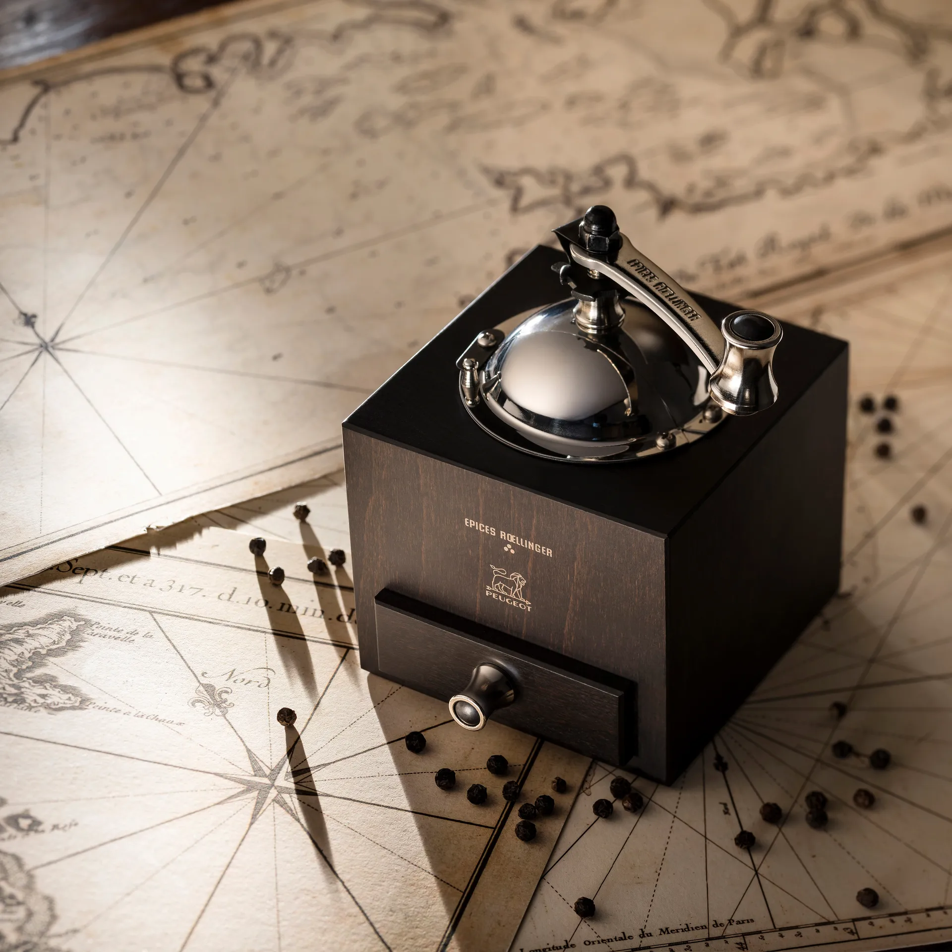 Roellinger manual胡椒研磨器, chocolate Peugeot