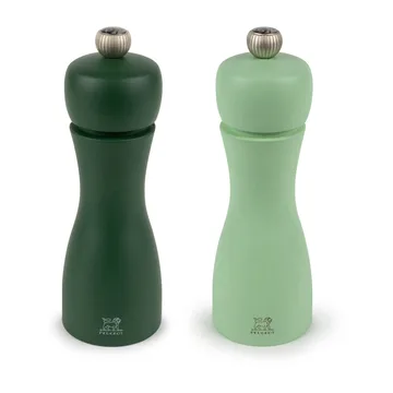 Tahiti Water 盐和胡椒研磨器套装 15cm - 苔藓色_薄荷色 - Peugeot
