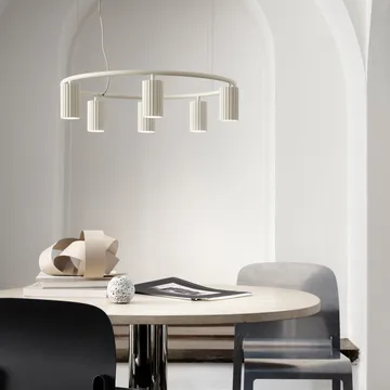 Donna Circle 60吸顶灯 - 亚麻色 - Pholc
