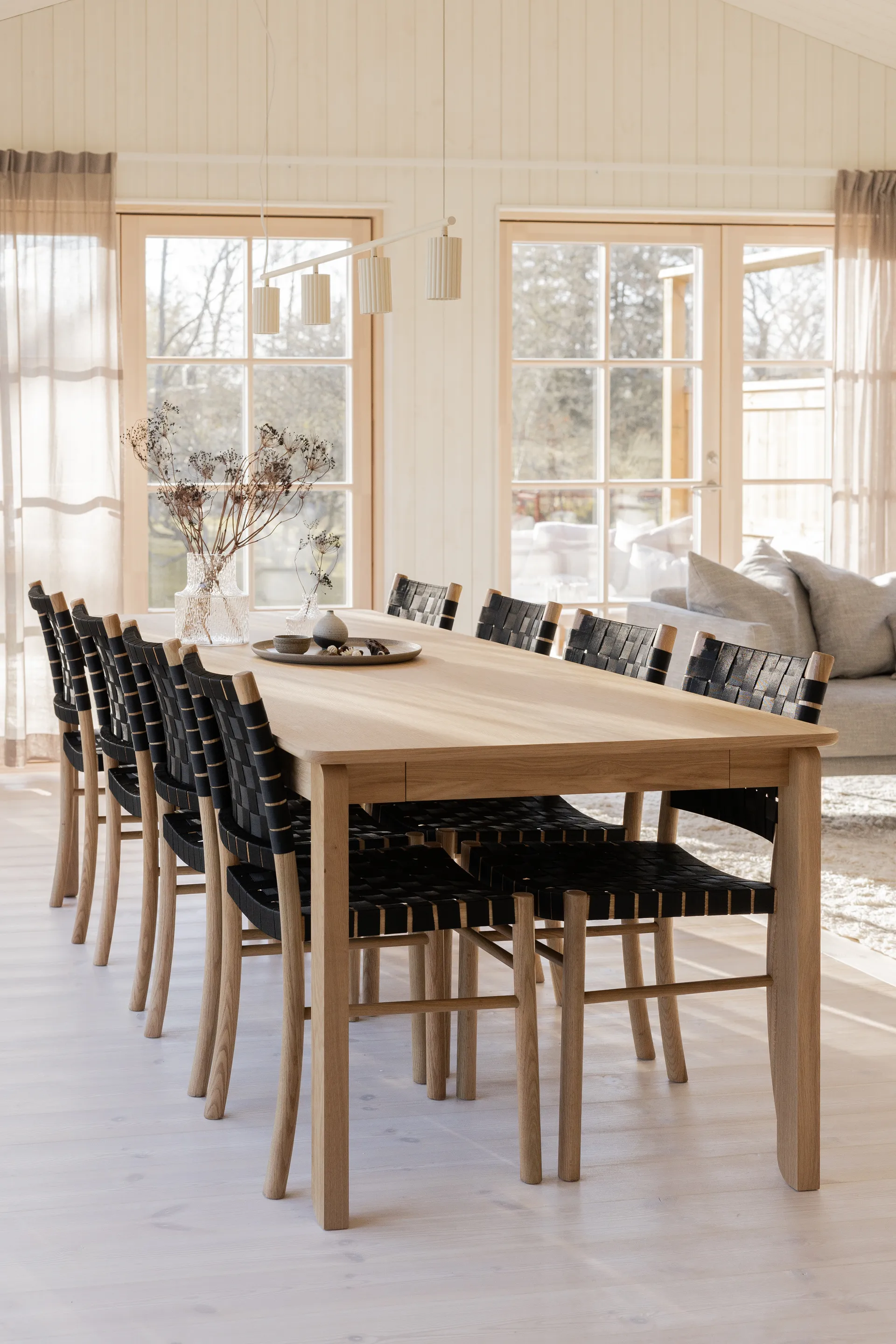 Donna Line 120 ceiling 灯, linen Pholc
