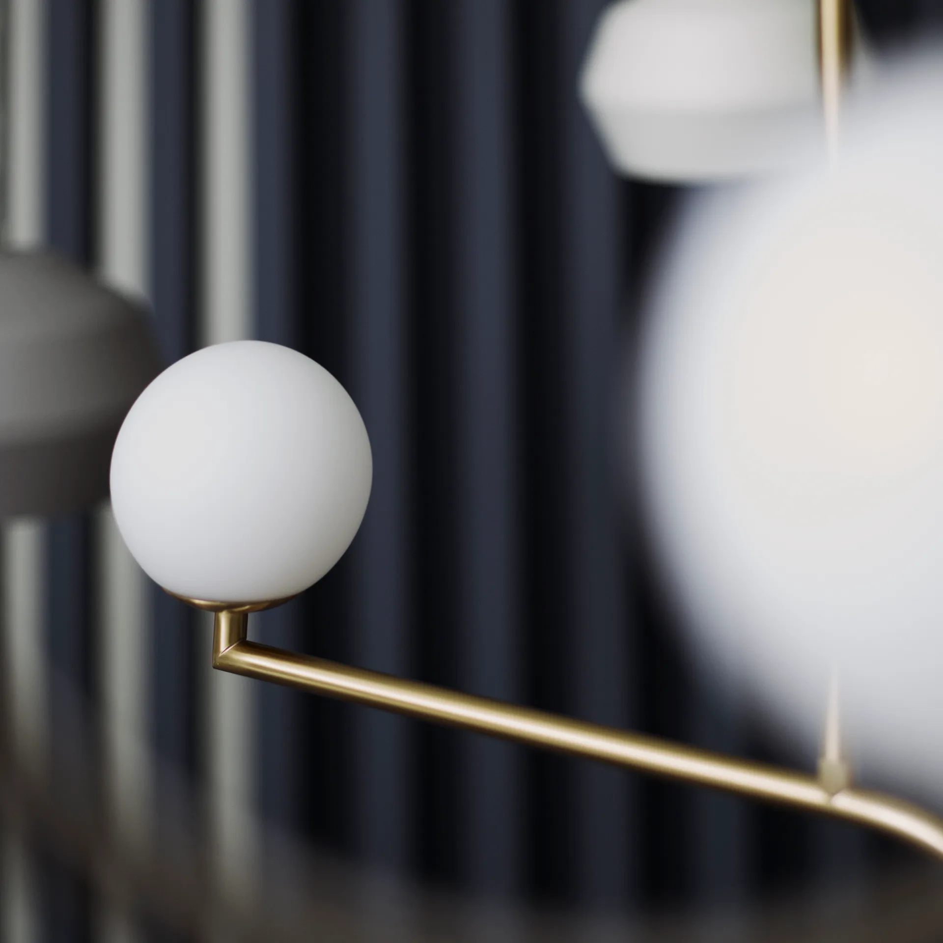 Mobil ceiling 灯 70, brass Pholc