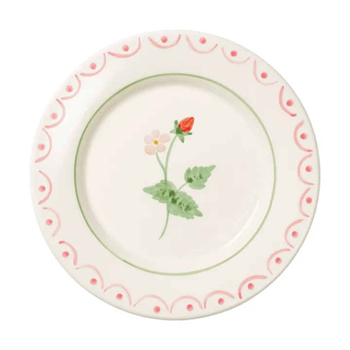 Cottage Flower野草莓图案沙拉盘 - 红色_22cm - Pick a Poppy