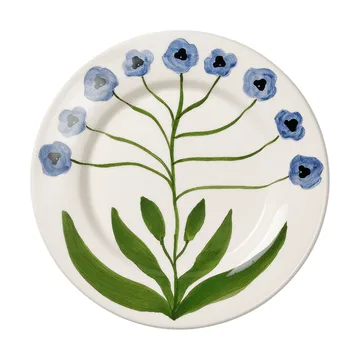Madelen Möllard三色堇沙拉盘 - 蓝色_22cm - Pick a Poppy