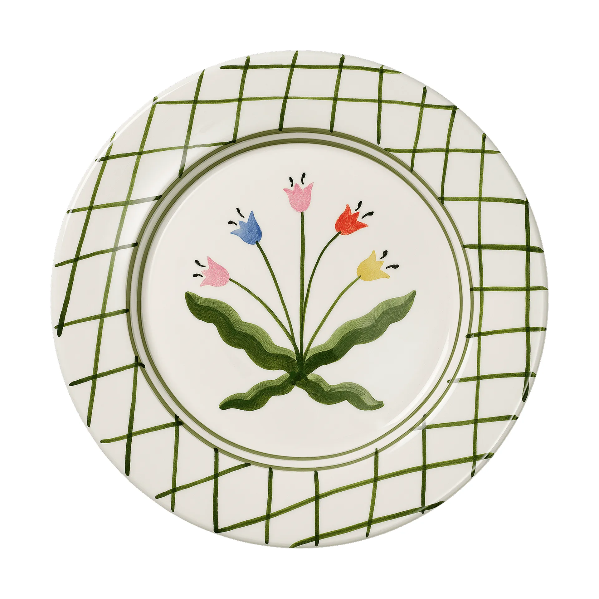 Madelen Möllard郁金香餐盘, 绿色_28cm Pick a Poppy