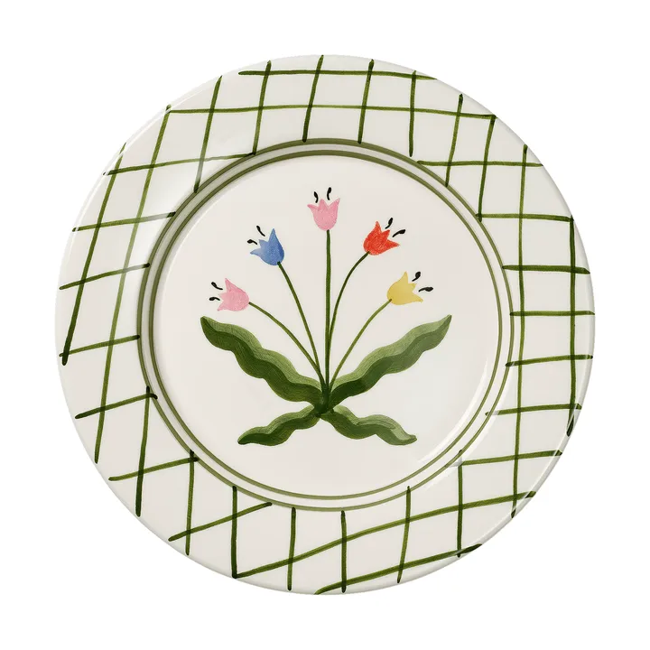 Madelen Möllard郁金香餐盘 - 绿色_28cm - Pick a Poppy